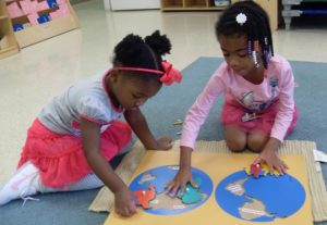 Montessori Program at ESLC Montessori Continent Map