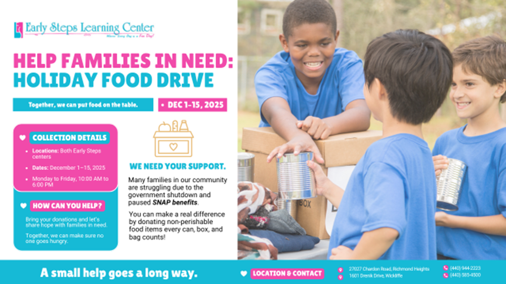Food drive 2025. Help families in need due to delayed snap benefits